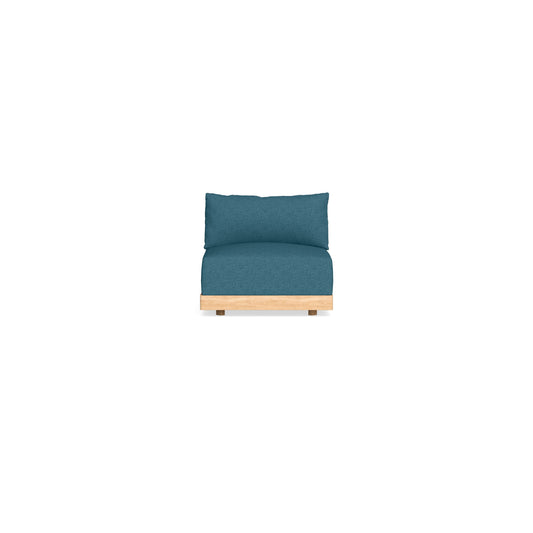 Slipcover Only - Modular Bondi Armless Chair in Aegean Blue