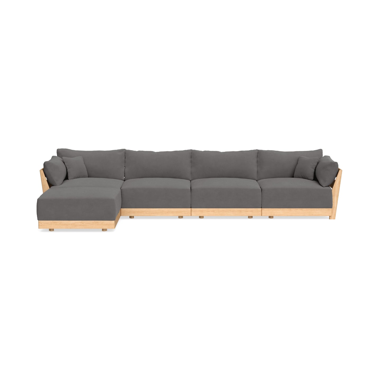 Slipcover Only - Modular Bondi 4-Seater Sectional in Burnt Ember