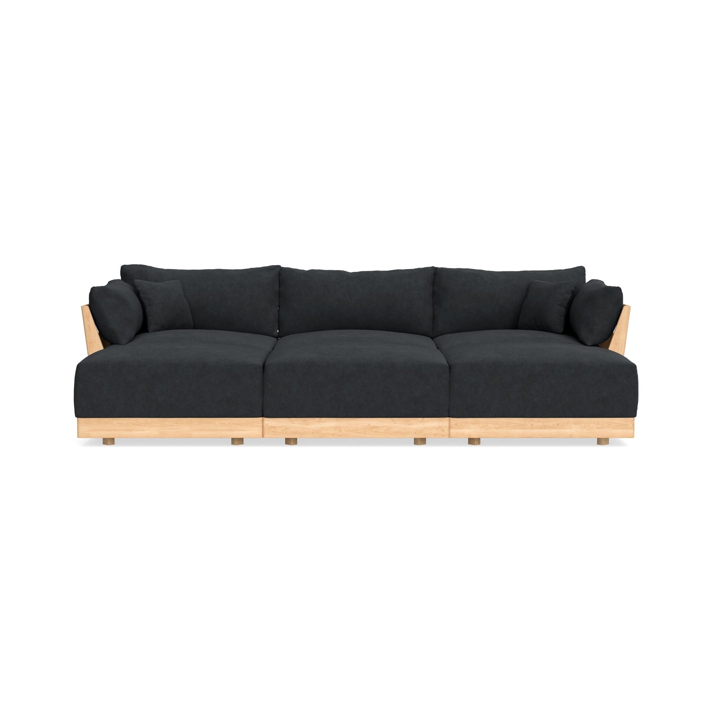 Slipcover Only - Modular Bondi 3-Seater Daybed Sofa Sectional in Coal