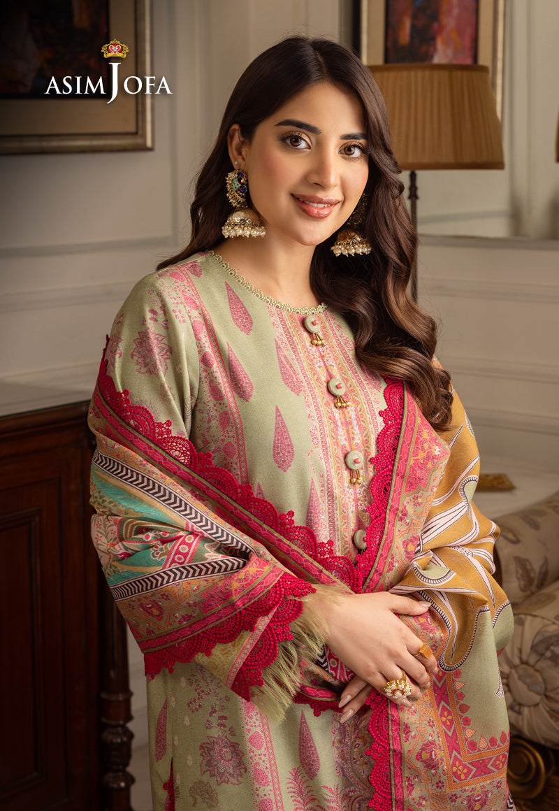 AJIWP-08 EMBROIDERED KARANDI 3 PCS