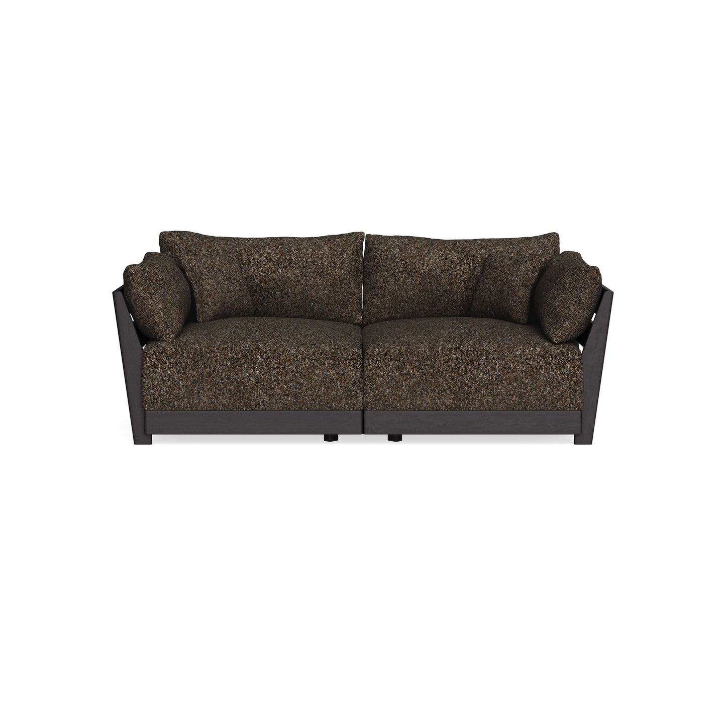 Modular Bondi Black 2-Seater Sofa in Phantom | Memory Foam Blend
