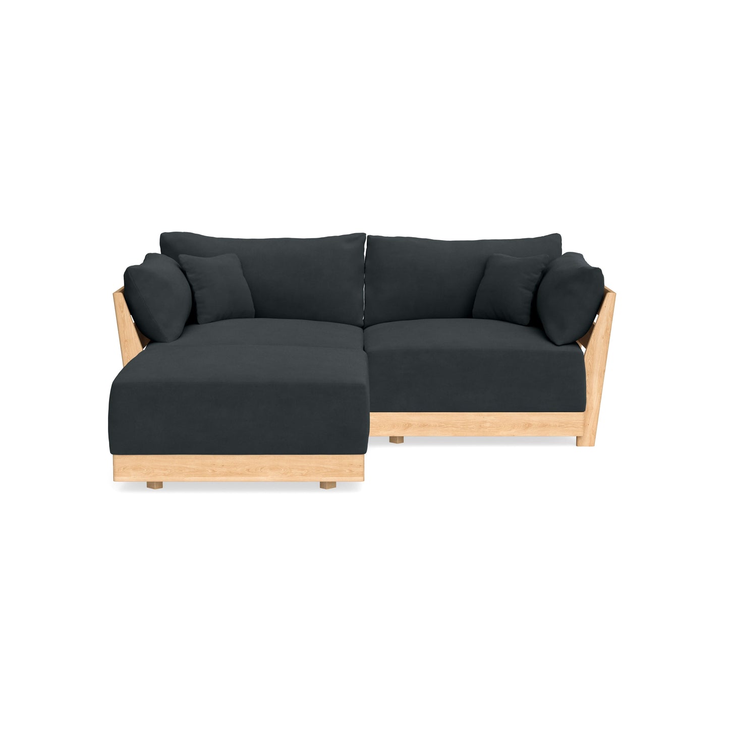 Slipcover Only - Modular Bondi 2-Seater Sectional in Obsidian