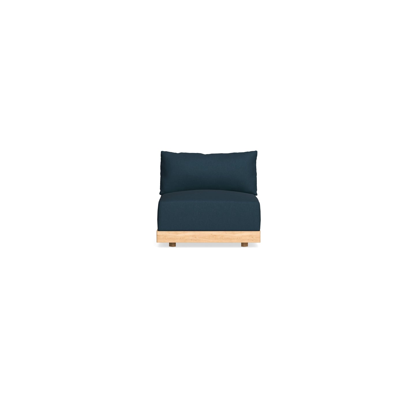 Slipcover Only - Modular Bondi Armless Chair in Navy Blue