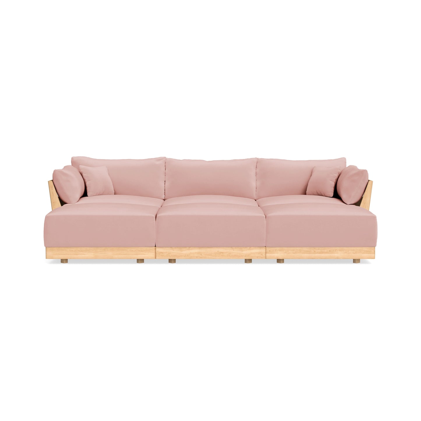 Slipcover Only - Modular Bondi 3-Seater Daybed Sofa Sectional in Powder Pink