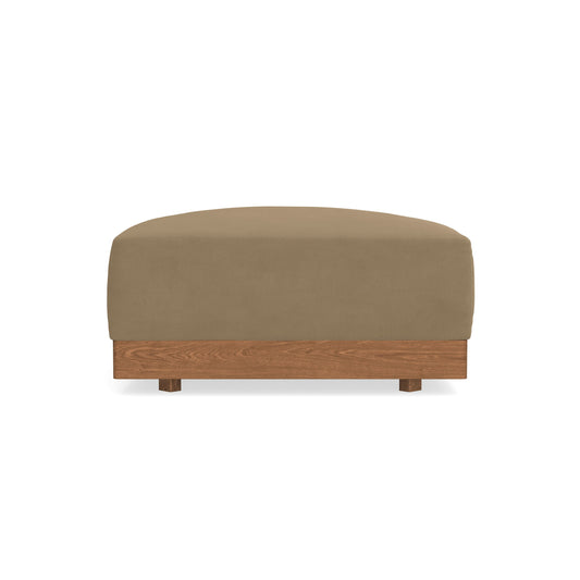 Modular Bondi Espresso Ottoman in Macchiato | Memory Foam Blend