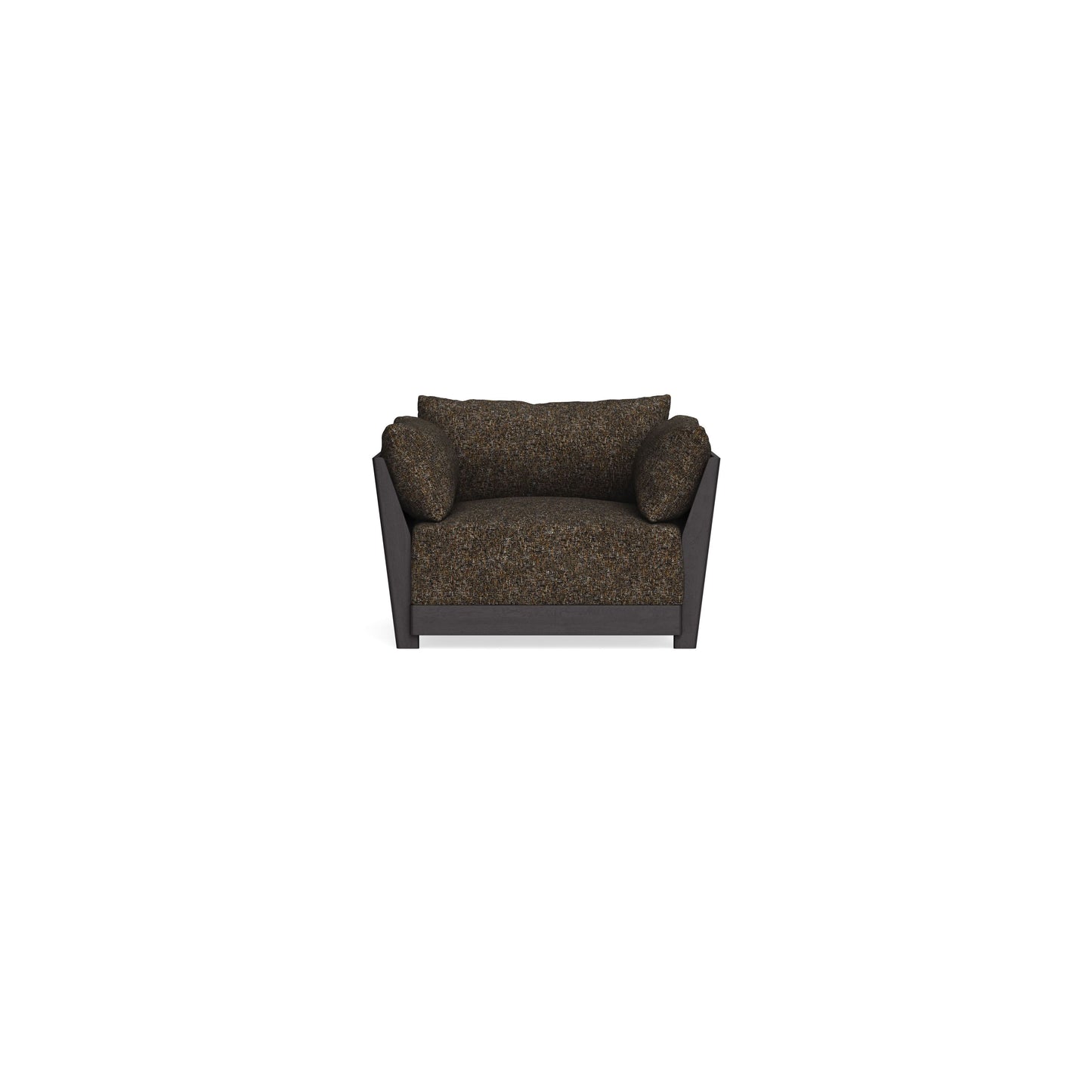 Modular Bondi Black Armchair in Phantom | Memory Foam Blend