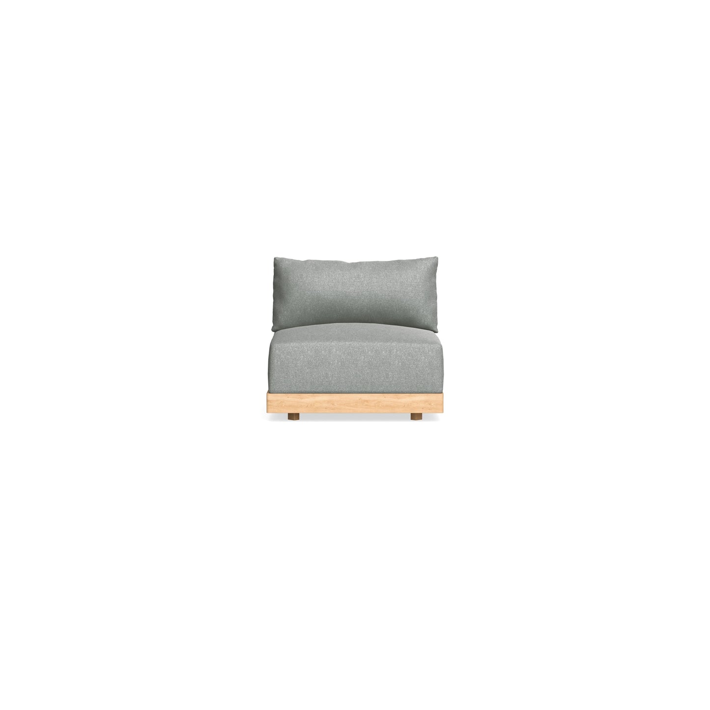 Slipcover Only - Modular Bondi Armless Chair in Storm Gray