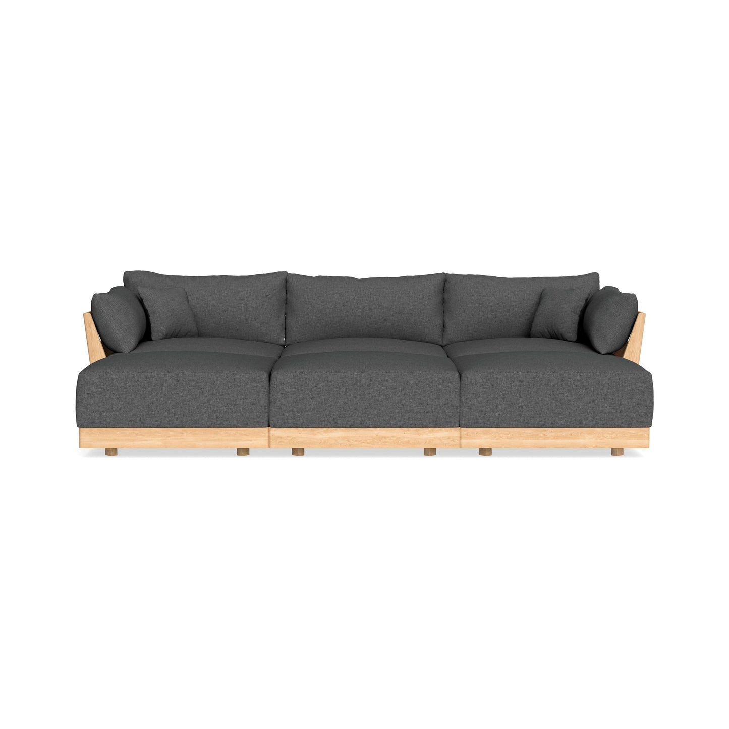 Slipcover Only - Modular Bondi 3-Seater Daybed Sofa Sectional in Pebble