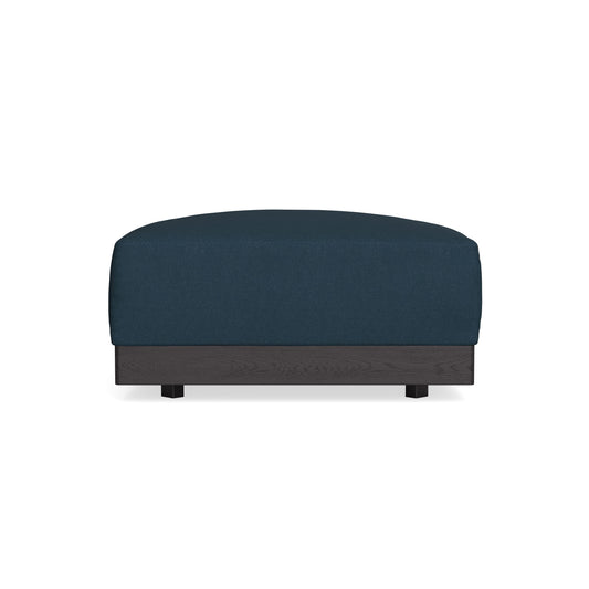 Modular Bondi Black Ottoman in Navy Blue | Classic Blend