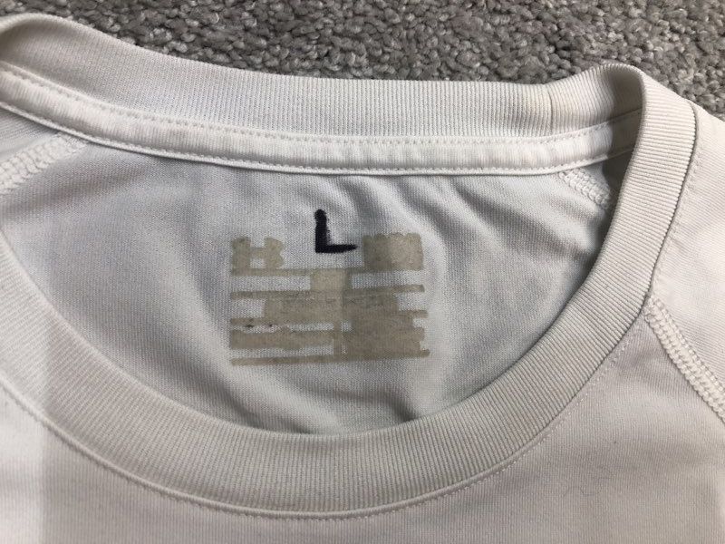 Under Armour Shirts Mens Large White Pullover Crew Neck Tee Short Sleeve Logo