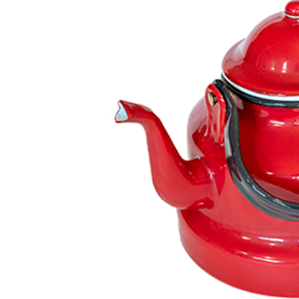 Urban Style Enamelware 2L Multipurpose Kettle (Red)