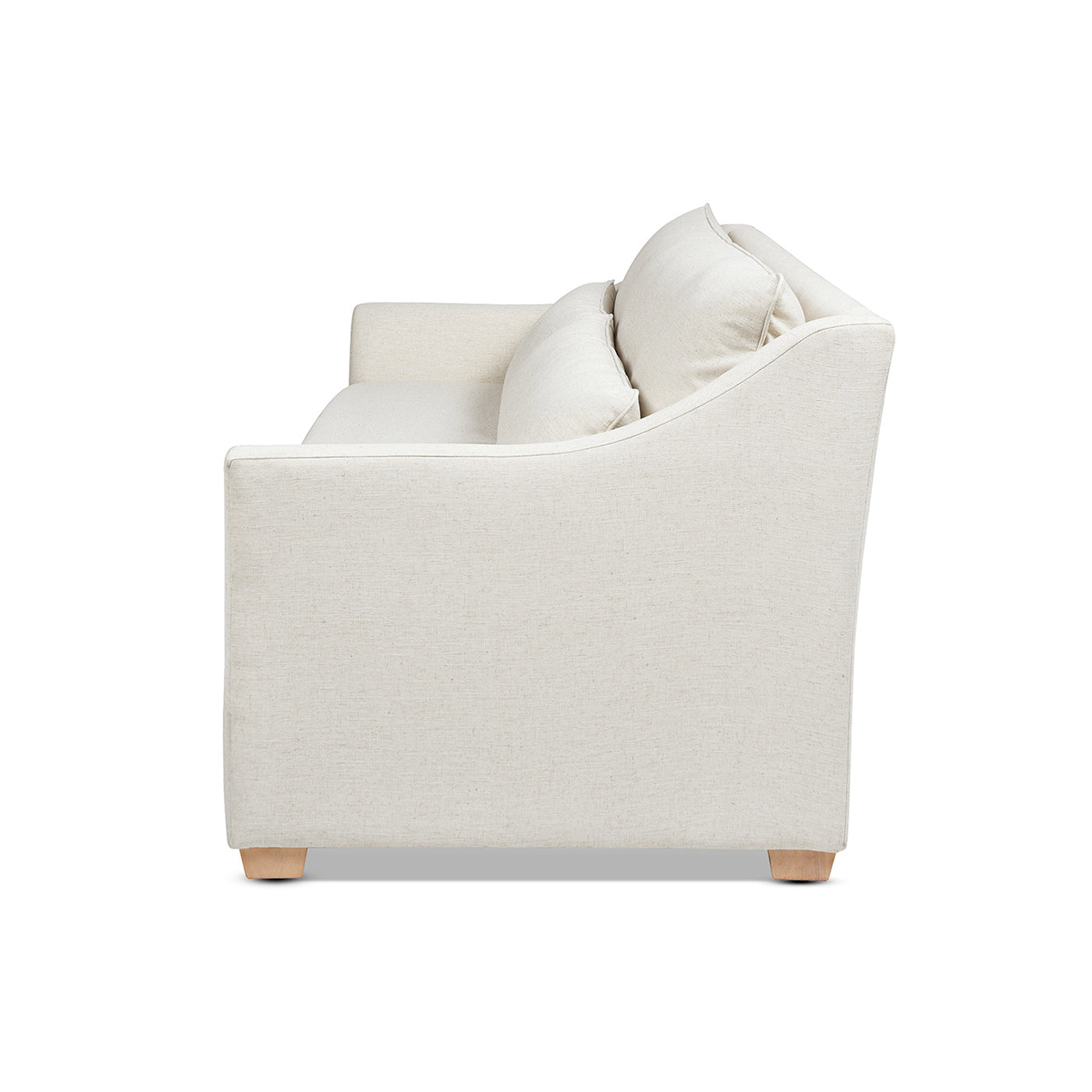 Citadell 83" Upholstered Sofa with Lumbar Pillow and Flared Arms