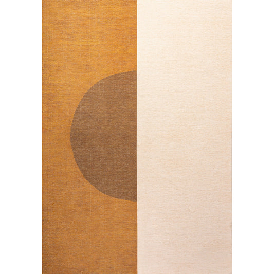Demie Minimalist Graphic Circle Machine-Washable Area Rug