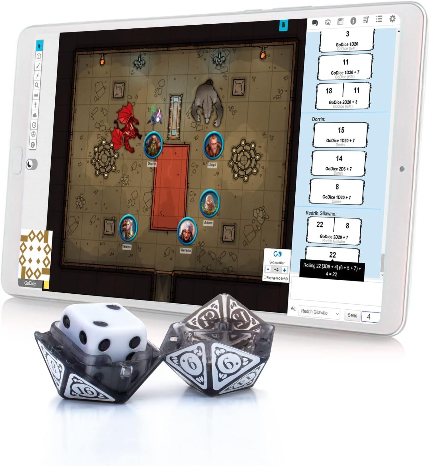 GoDice D20 Connected RPG Smart Electronic Dice