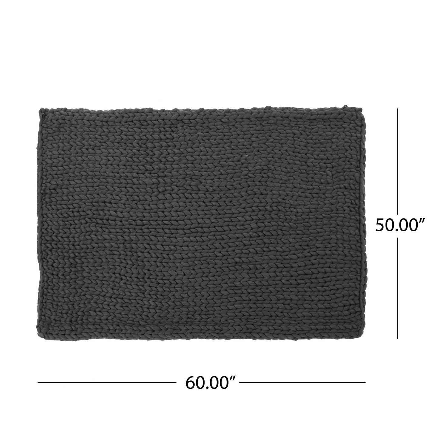 Estyl Knitted Braid Pattern Throw Blanket