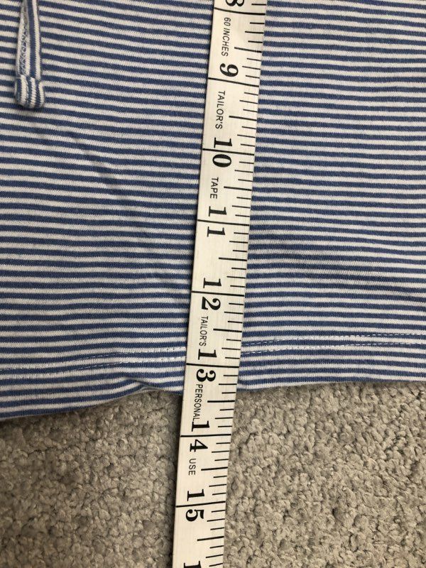 Polo By Ralph Lauren Shorts Womens X Large Blue Casual Sweat Shorts Pinstripe