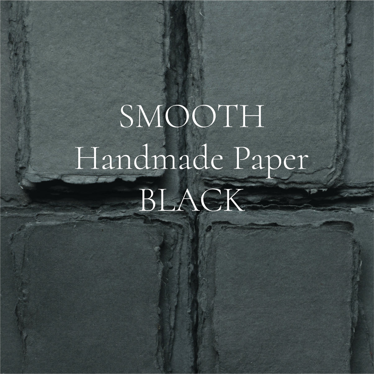 Smooth Handmade Paper  {Black}