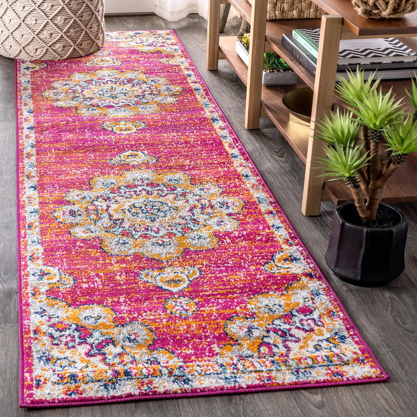 Bohemian FLAIR Boho Vintage Medallion Area Rug