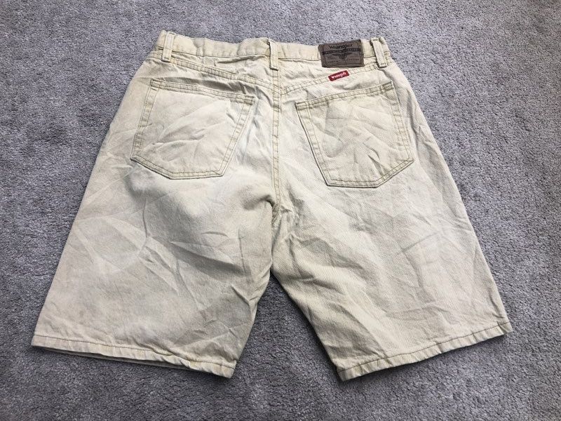 Wrangler Shorts Mens 32R Beige 606W1KH Bermuda Outdoor Workwear 100% Cotton