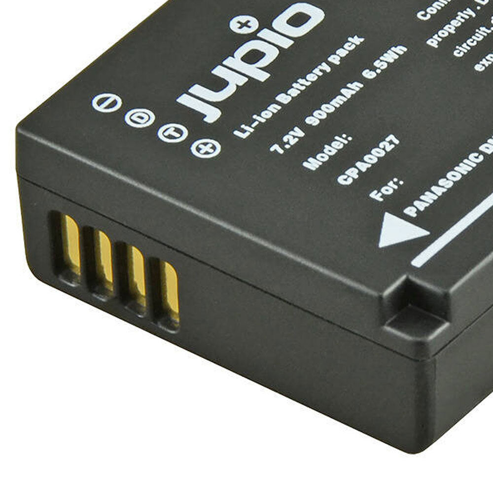 Jupio Li-Ion 7.2V 900mAh Rechargeable Battery For Panasonic DMW-BLG10E Cam