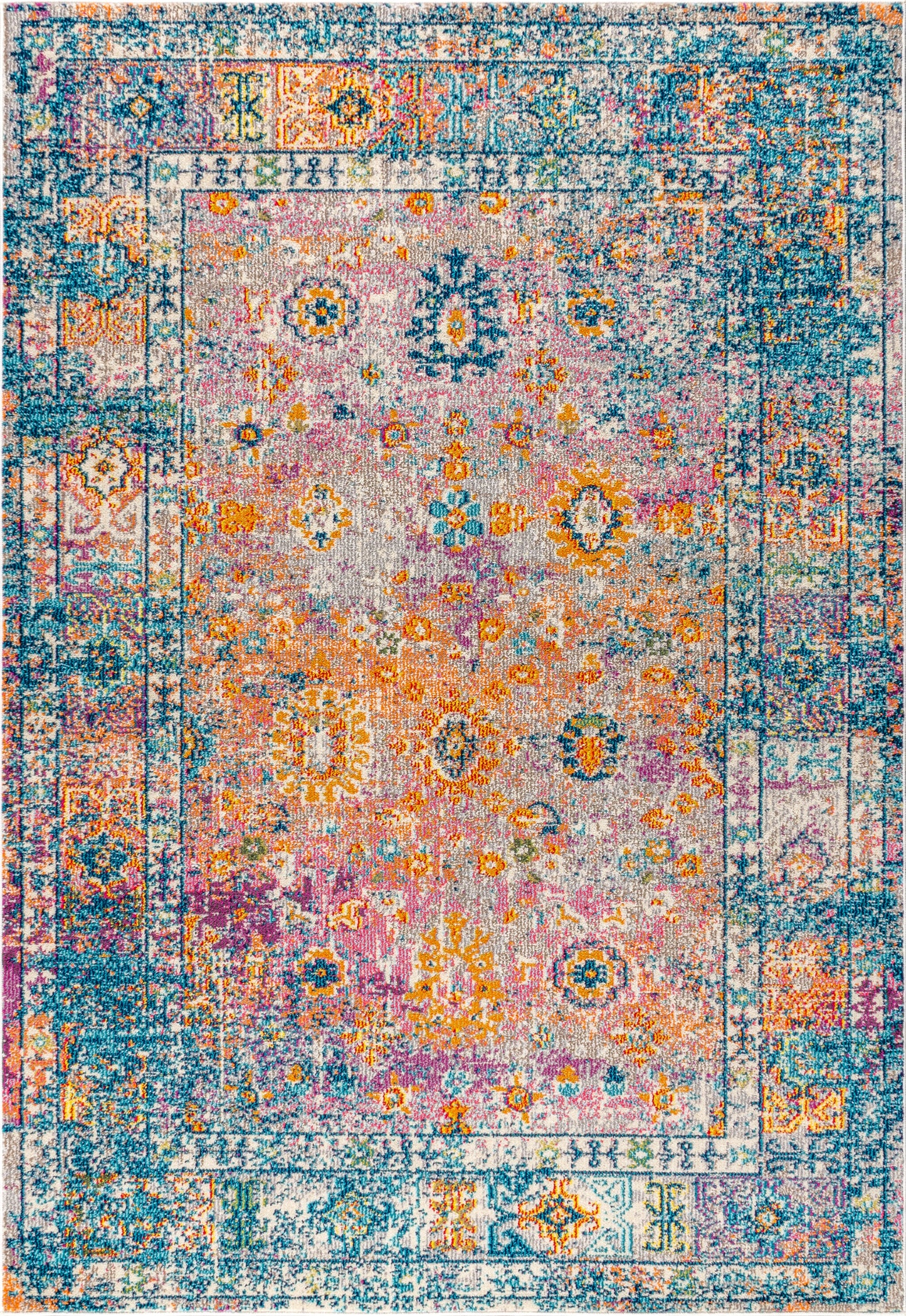 Bohemian FLAIR Boho Vintage Medallion Area Rug