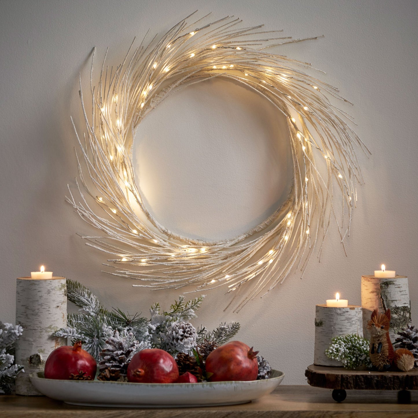 Solto 24" Paper Wreath with LED Lights
