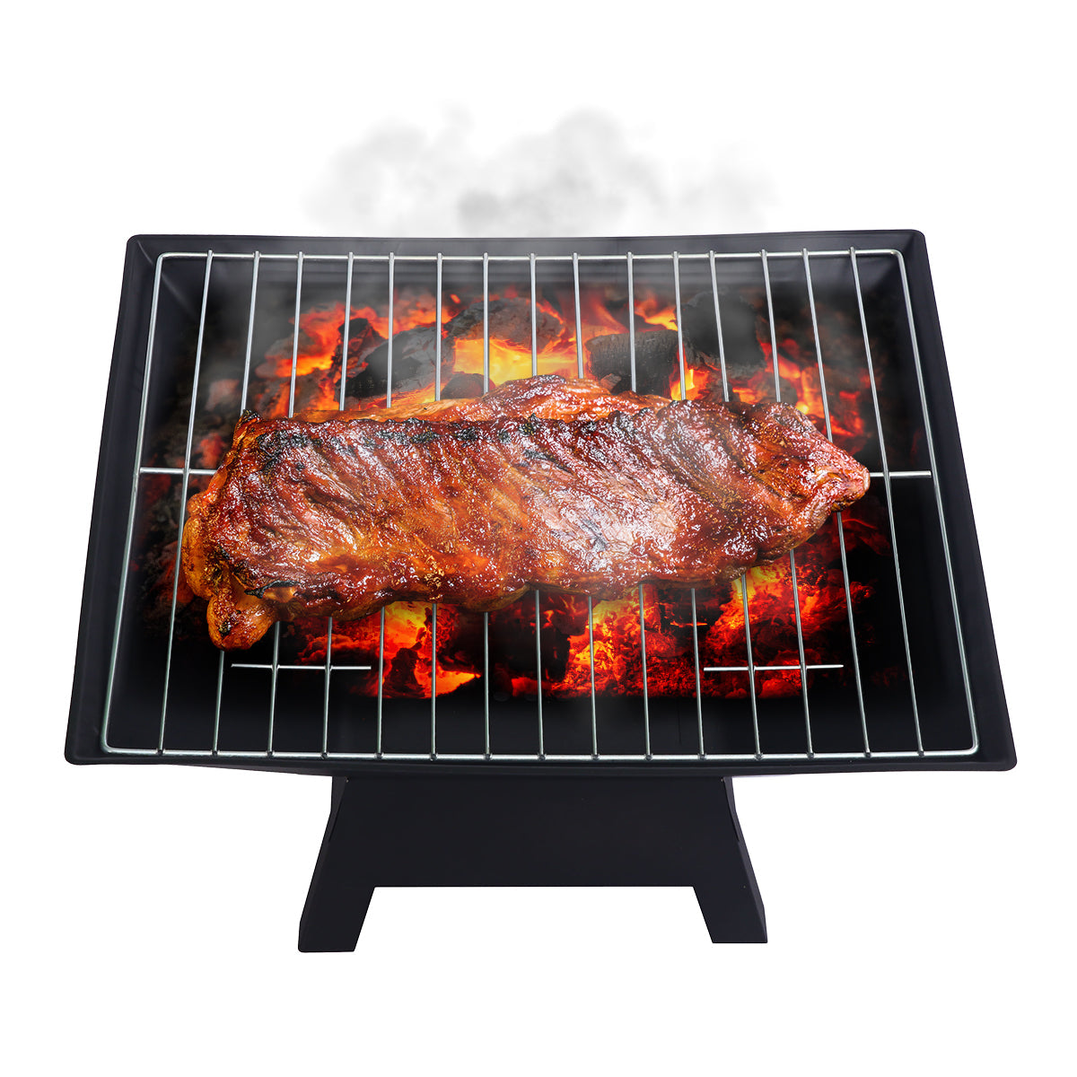 Wallaroo Portable 2-in-1 Outdoor Fire Pit with Cover for BBQ & Camping