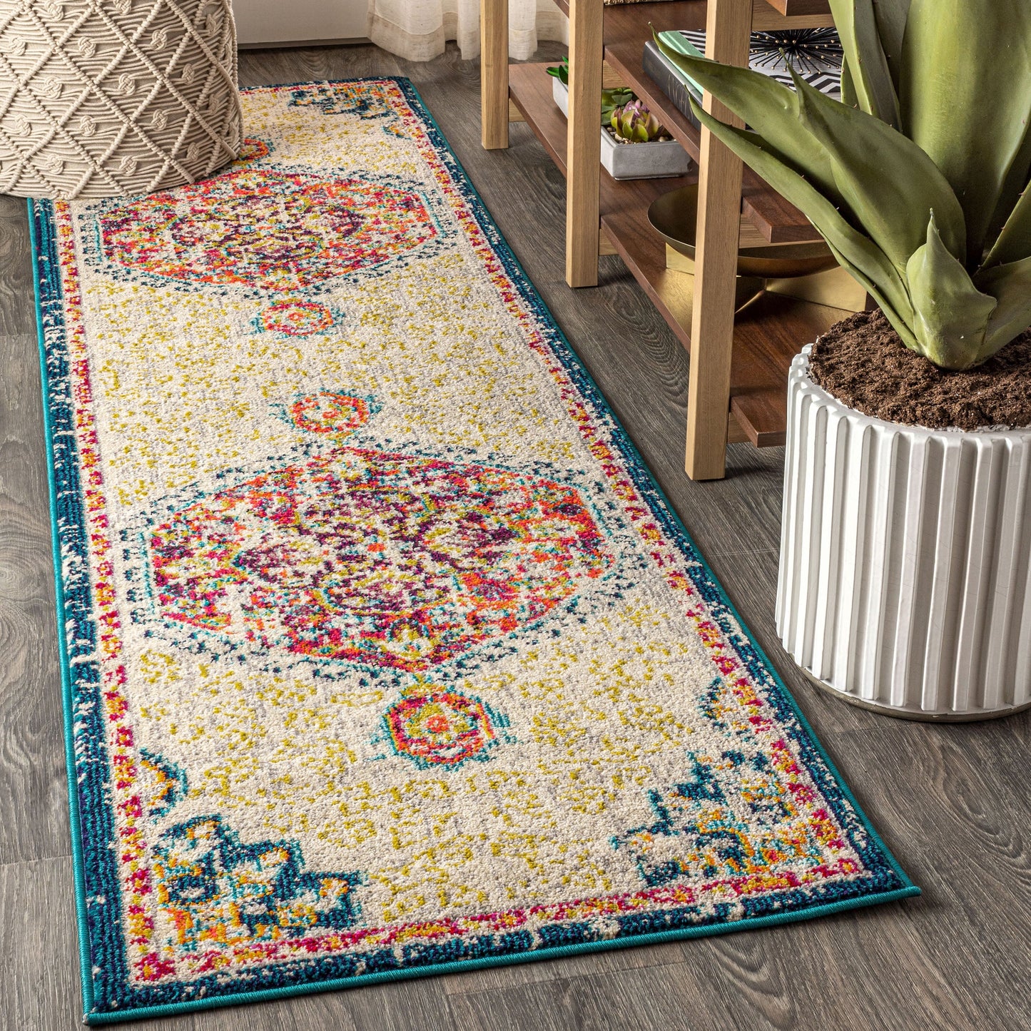 Bohemian FLAIR Boho Vintage Medallion Area Rug