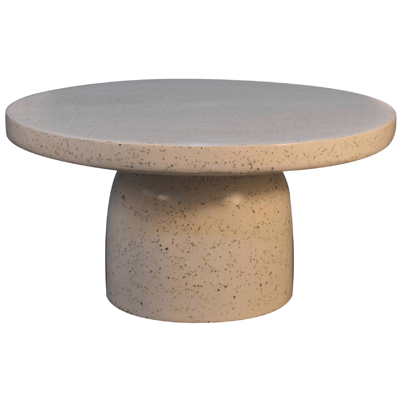 Coffee Table with Round Top and Pedestal Base