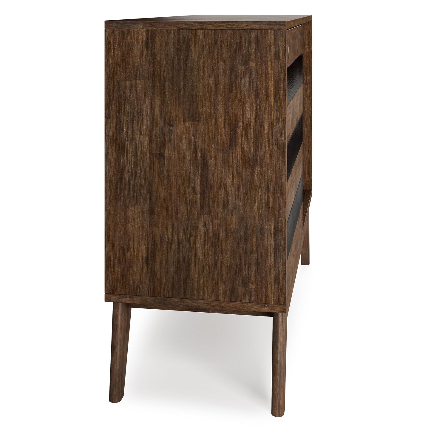 Storage Cabinet with Sliding Doors and 3 Drawers