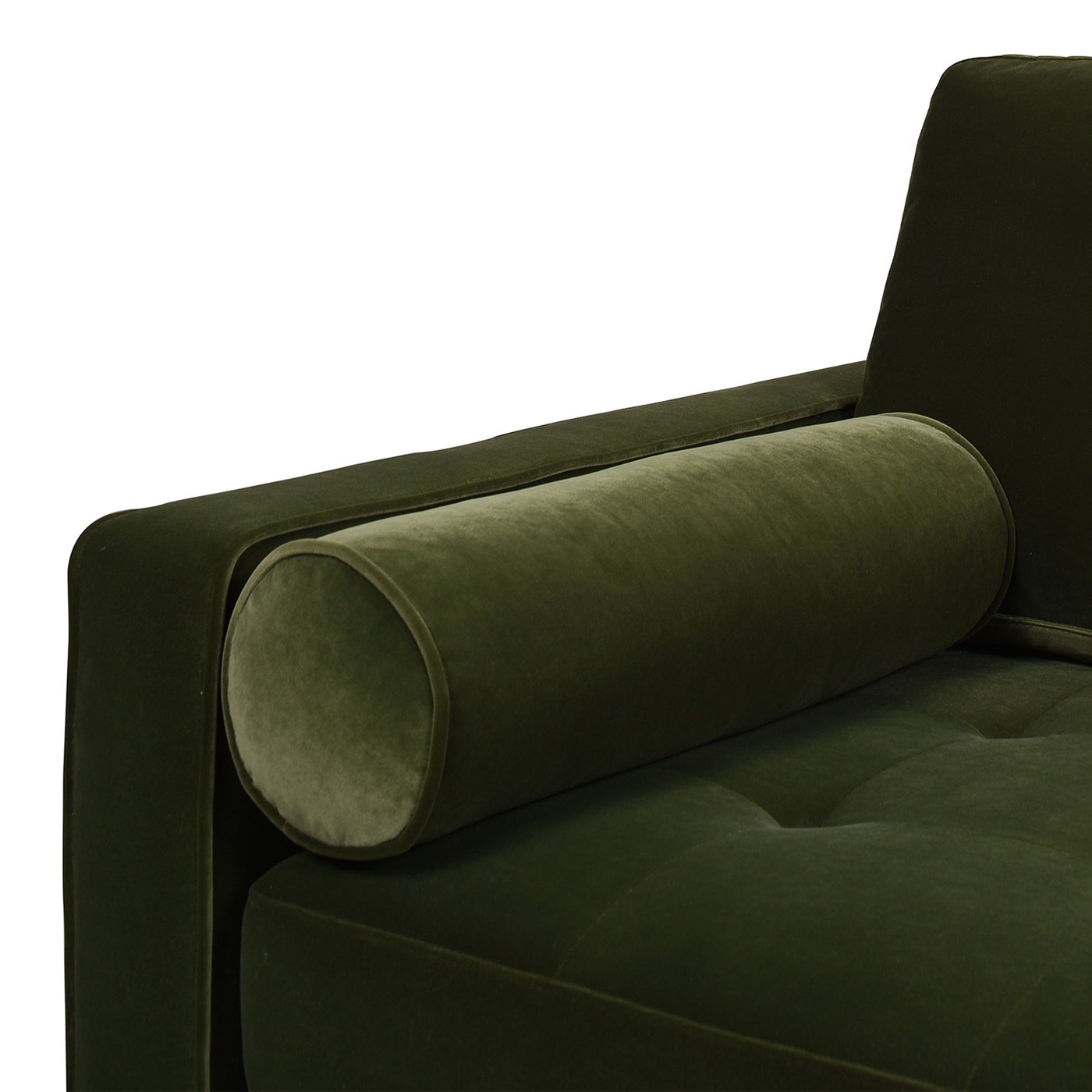 Upholstered Sofa with 2 Removable Cushions