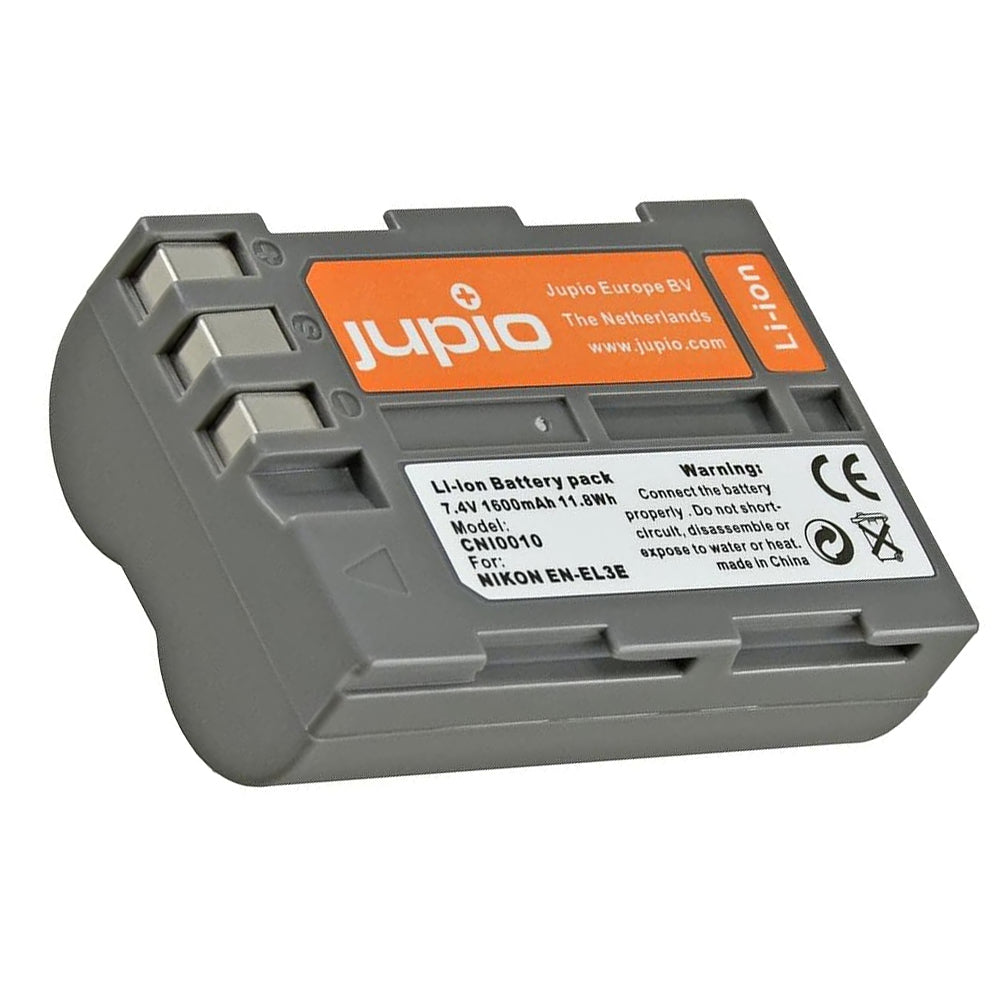 Jupio Li-Ion 7.4V 1600mAh Rechargeable Battery For Nikon EN-EL3E Camera