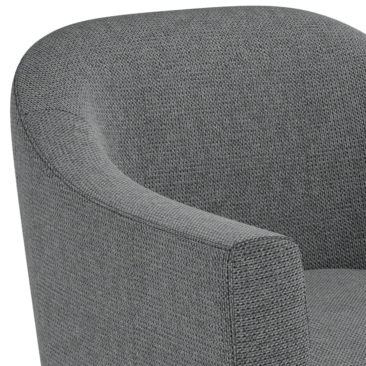 Inspiration Upholstered Armchair with Curved Back and Removable Seat Cushion