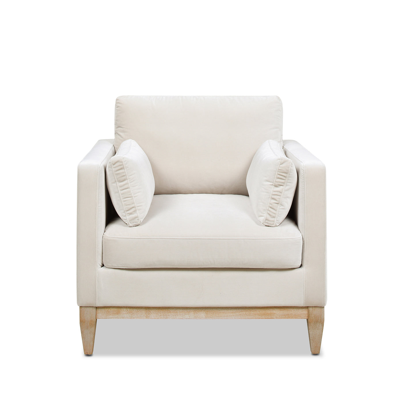 Contour Velvet Upholstered Accent Chair with Removable and Reversible Back