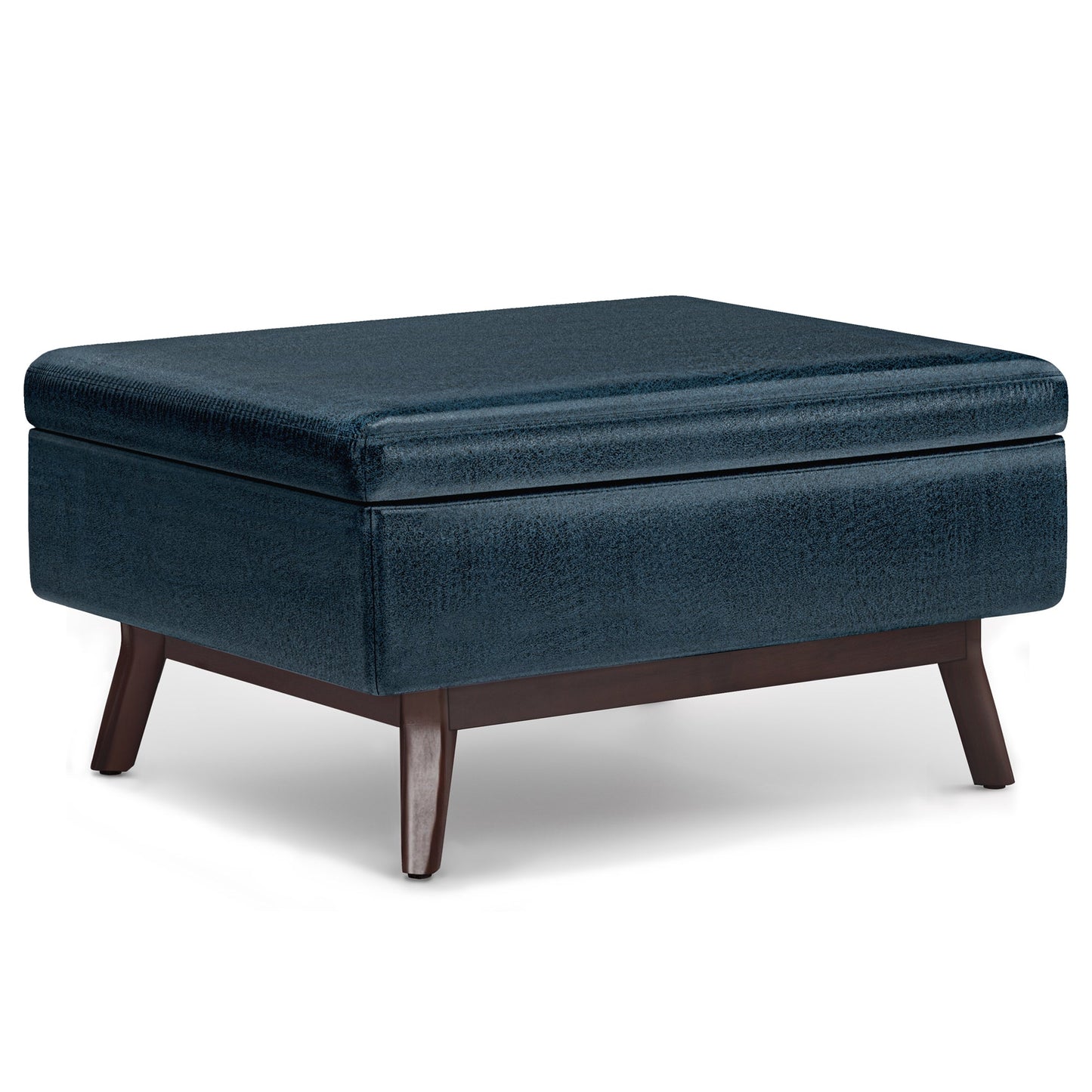 Untamed Upholstered Ottoman with Flip Top Storage and Wood Frame