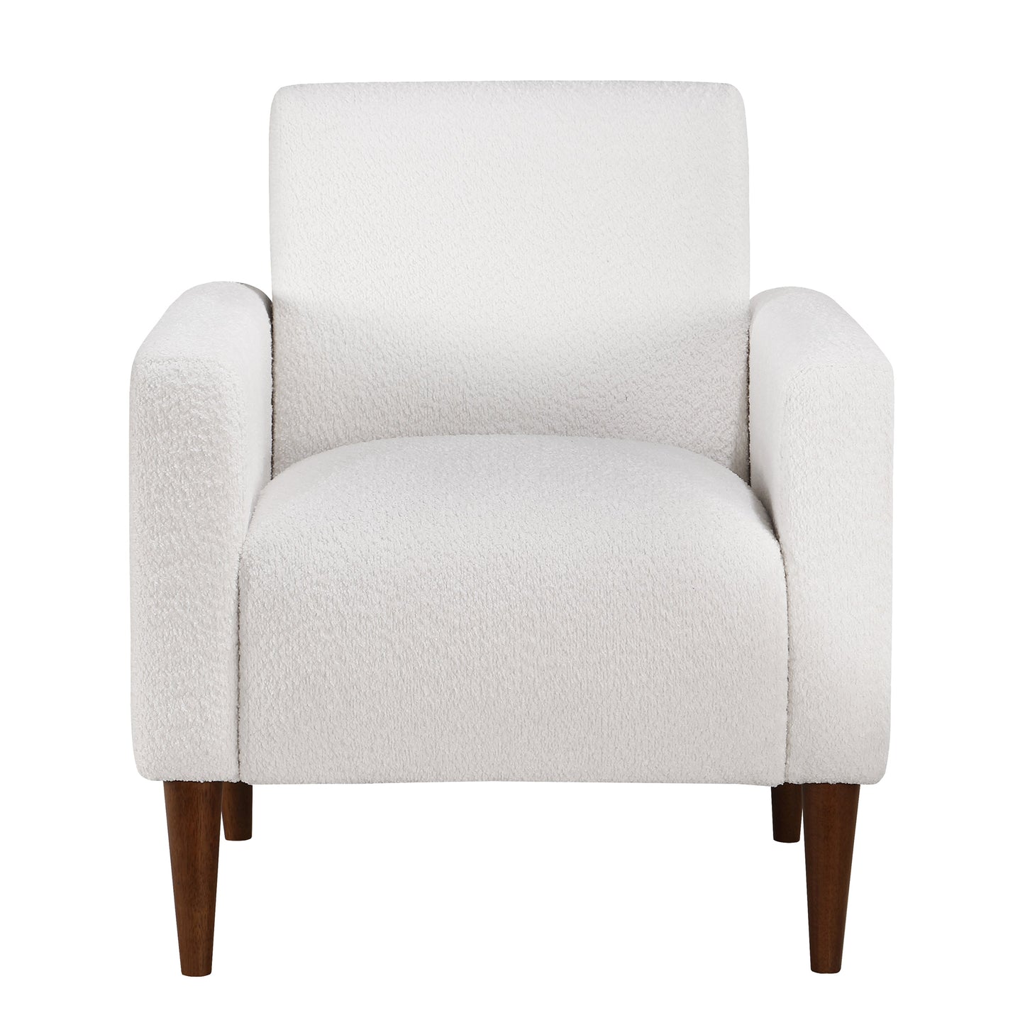 Upholstered Living Room Chair with Tapered Wood Legs