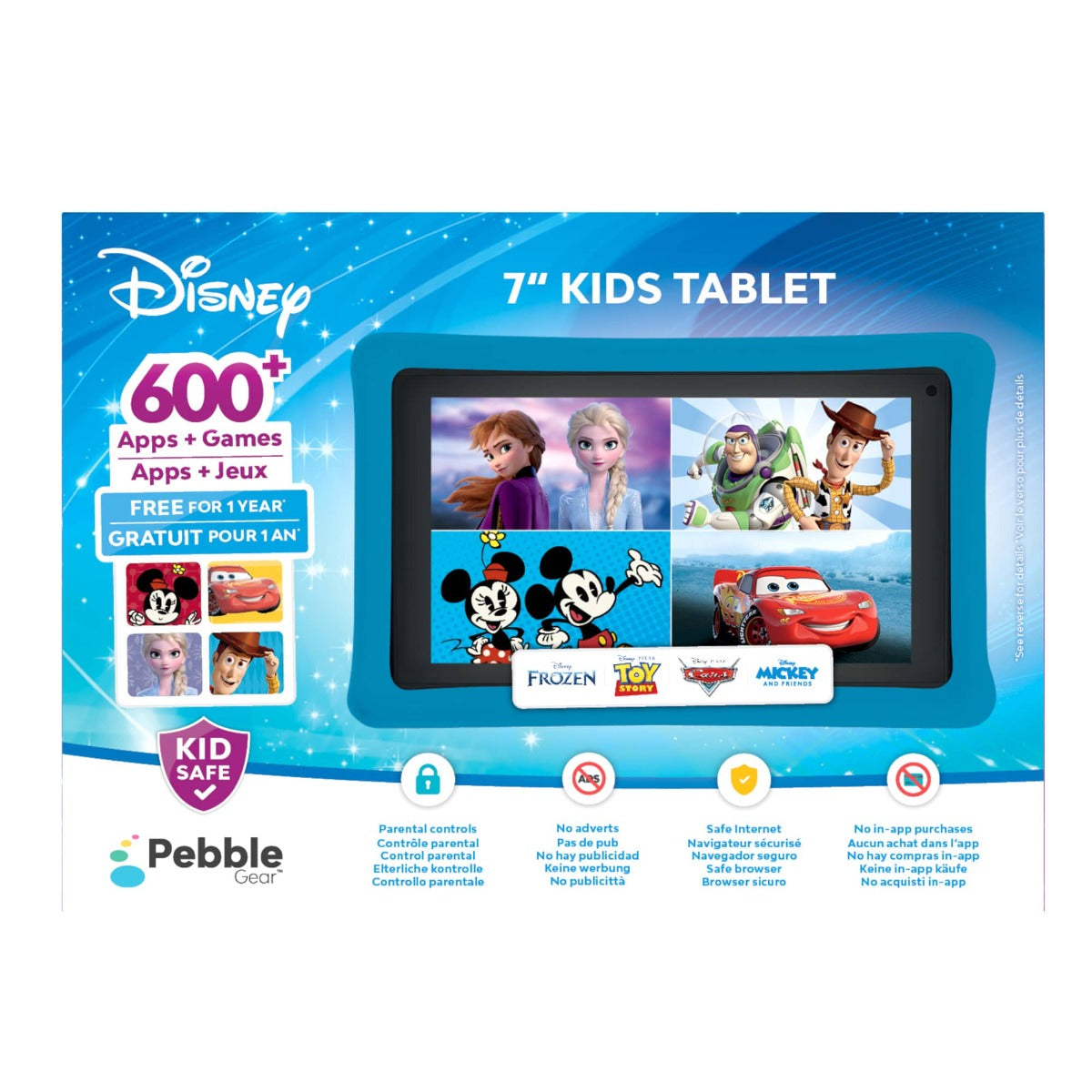 Pebble Gear 7"Disney Multi Property (Blue)