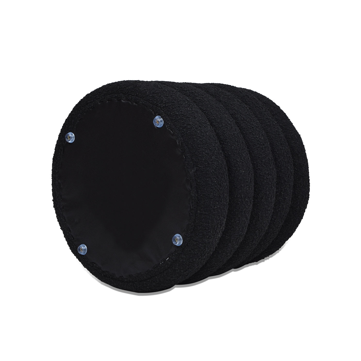 Capstone Oversized Round Ottoman with Hidden Storage Compartment