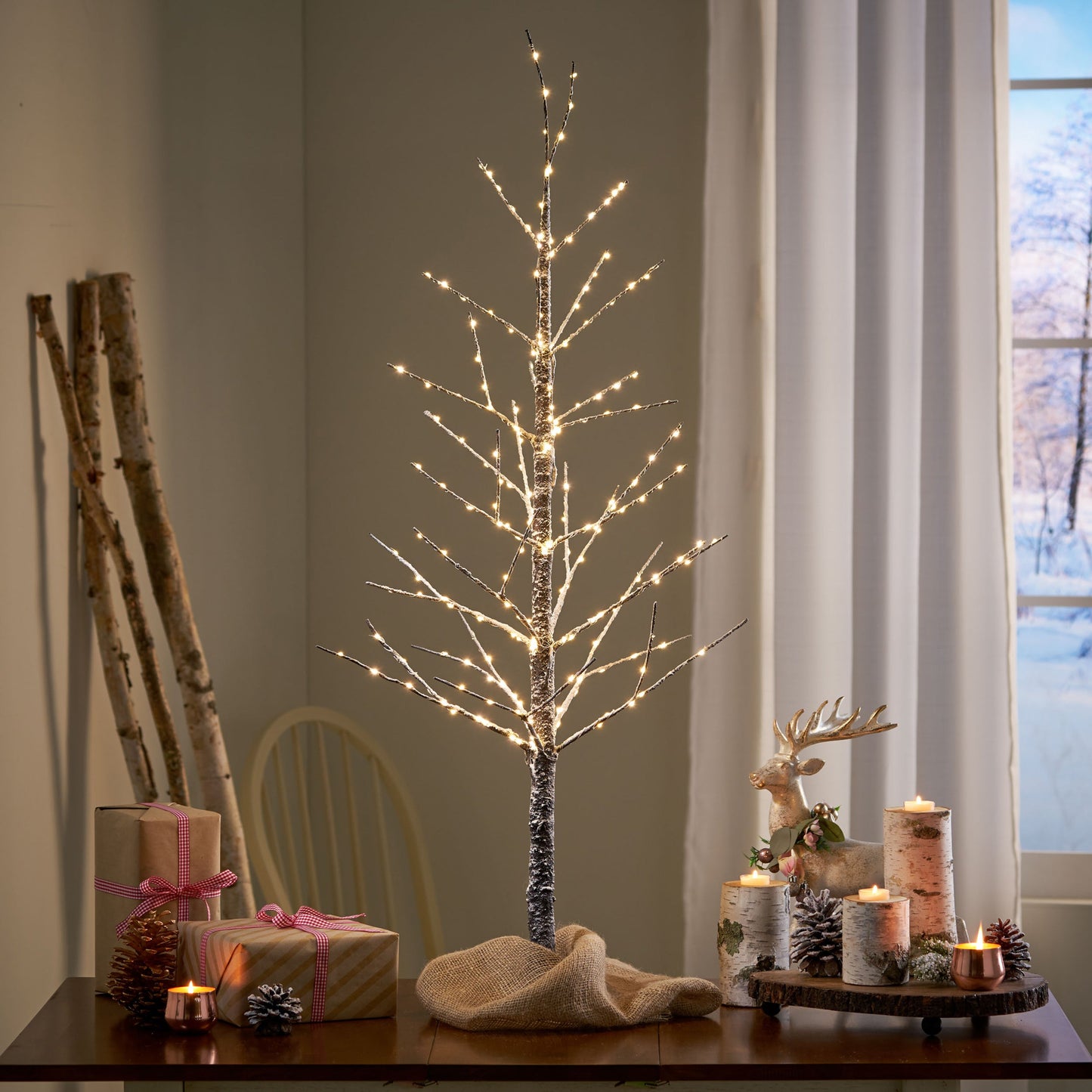 Ornex 4 ft Paper LED Tree