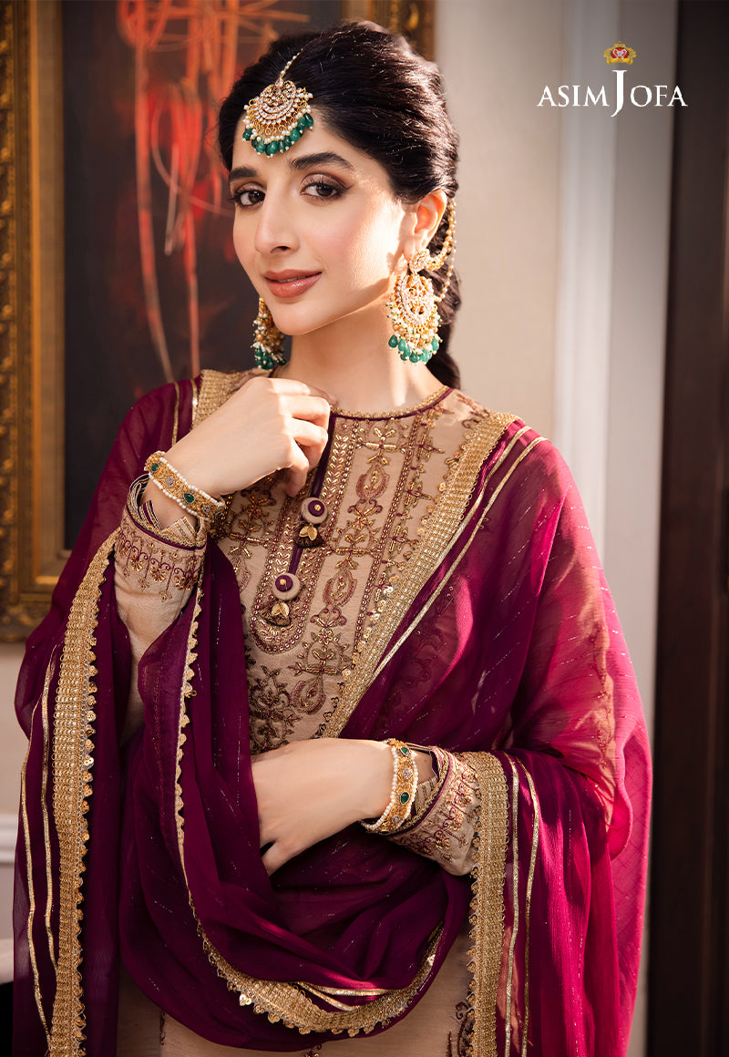 AJZS-12 EMBROIDERED CHANDERI COTTON 3 PCS