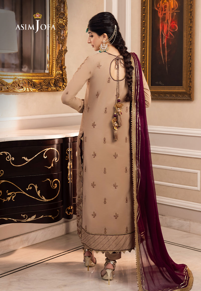 AJZS-12 EMBROIDERED CHANDERI COTTON 3 PCS