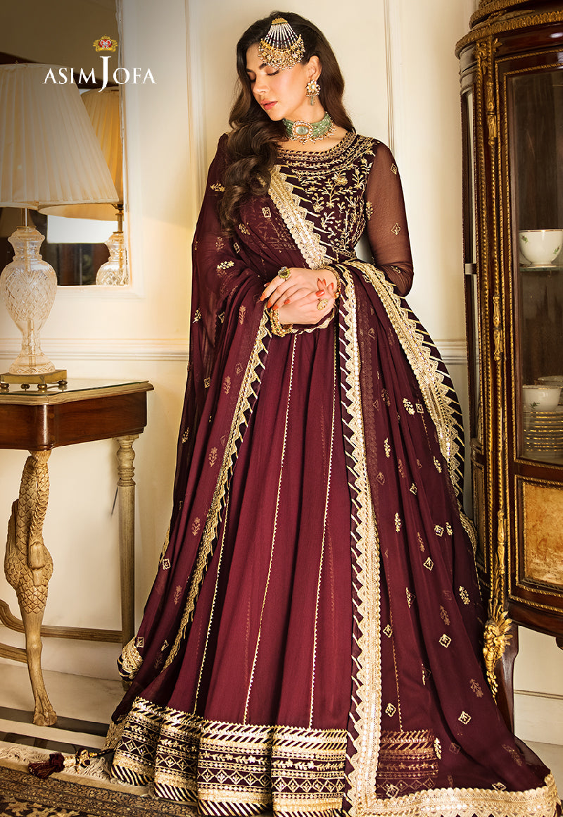 AJZS-05 EMBROIDERED CHIFFON 2 PCS