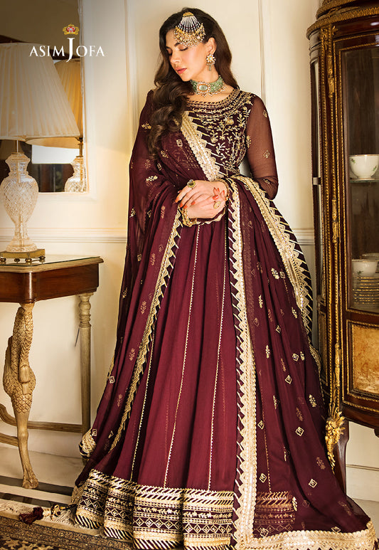 AJZS-05 EMBROIDERED CHIFFON 2 PCS