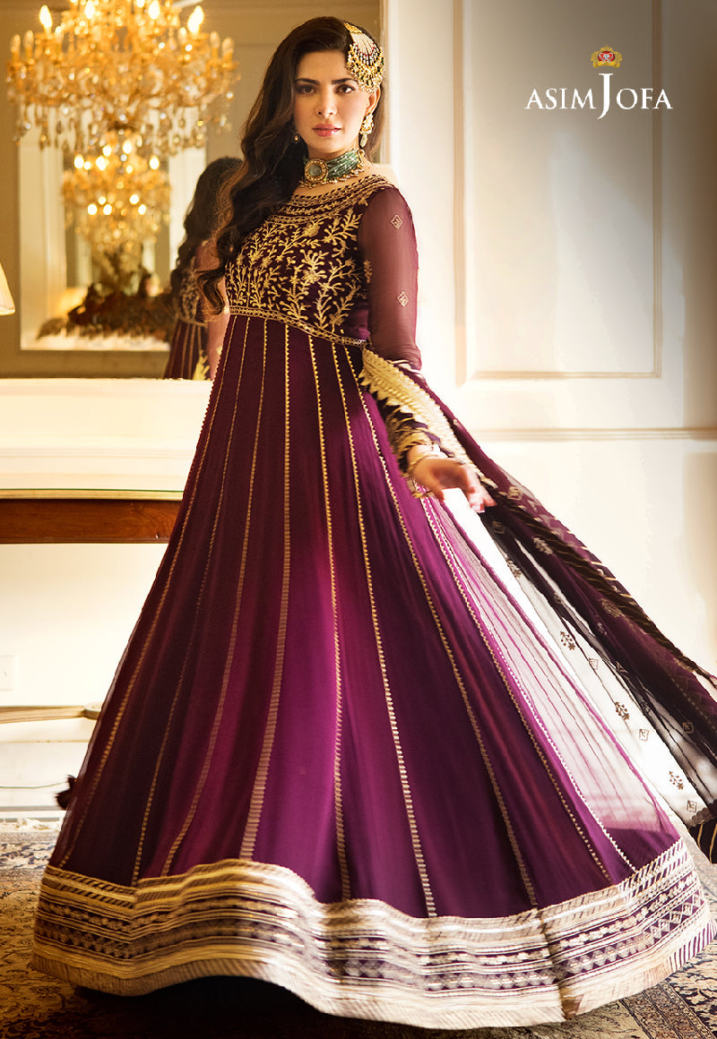 AJZS-05 EMBROIDERED CHIFFON 2 PCS