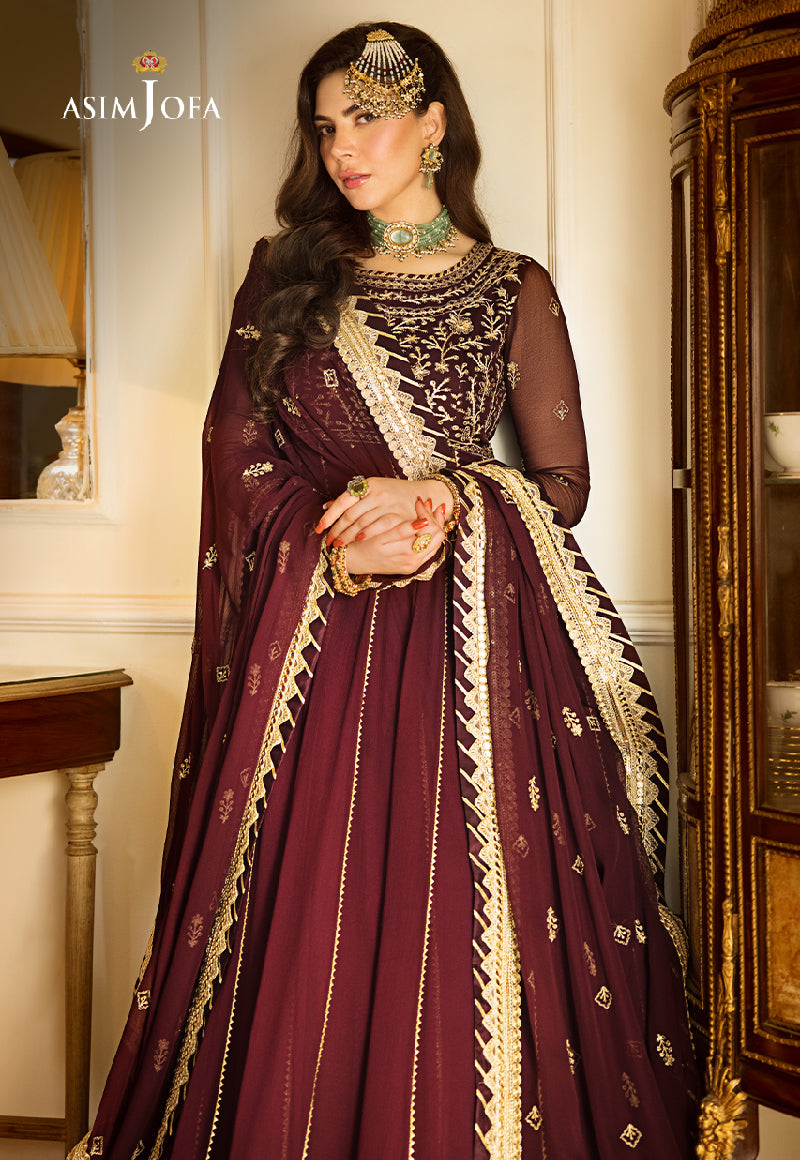 AJZS-05 EMBROIDERED CHIFFON 2 PCS
