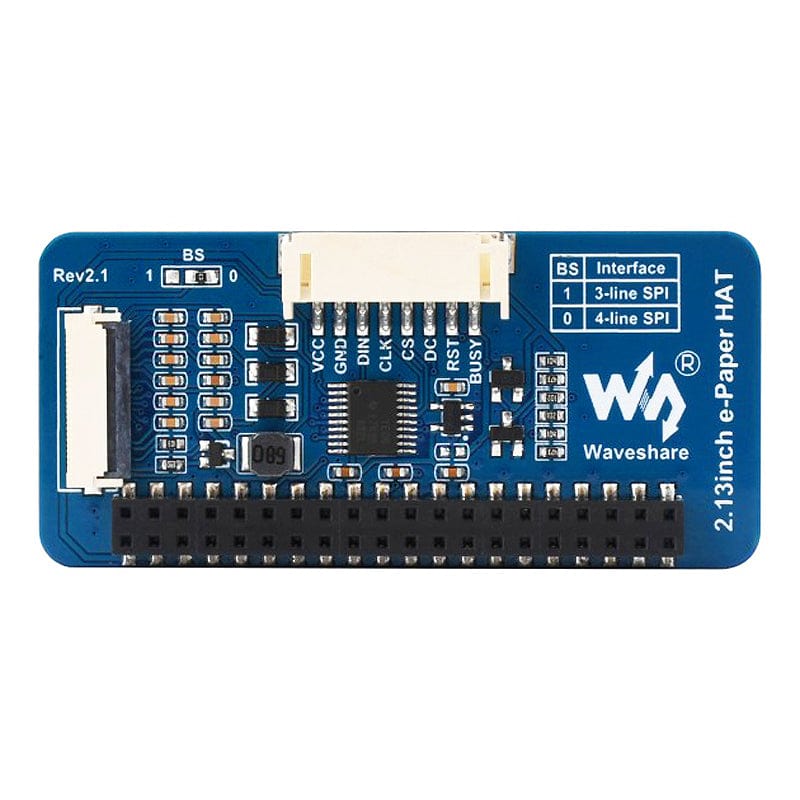 2.13" E-Paper HAT (250x122)