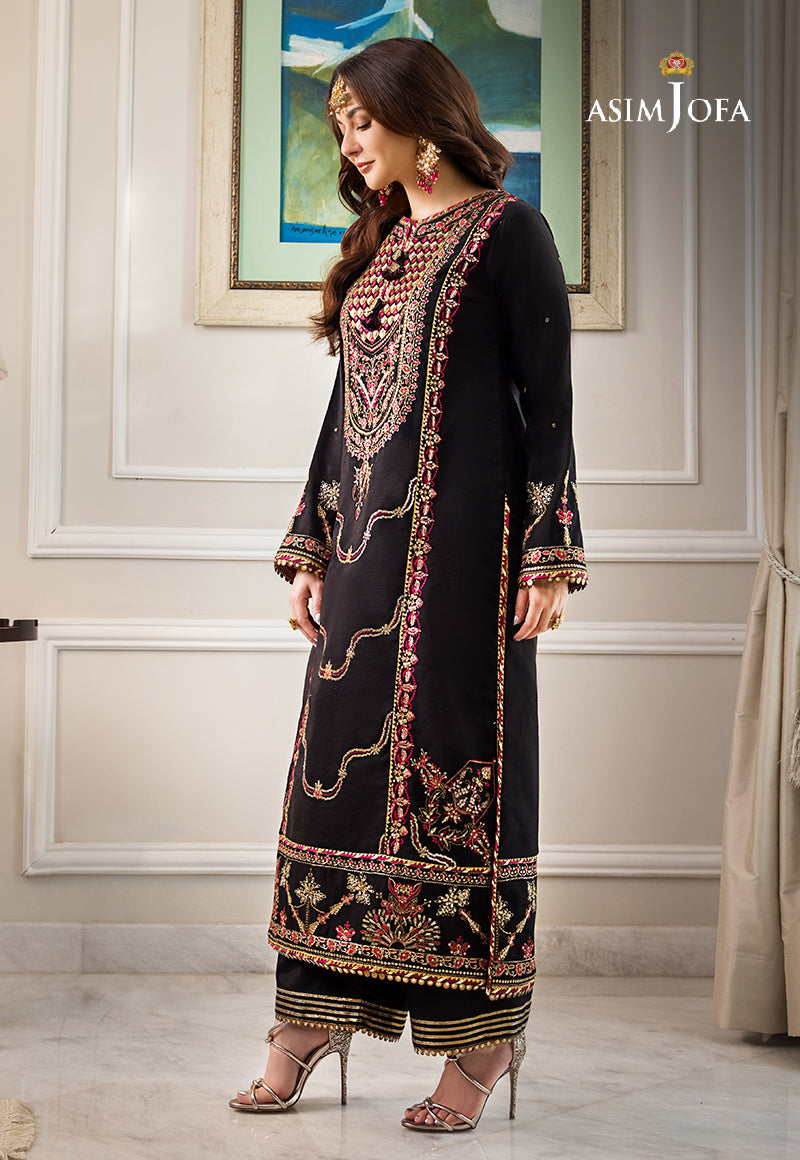 AJZS-25 EMBROIDERED CHANDERI COTTON 1 PC