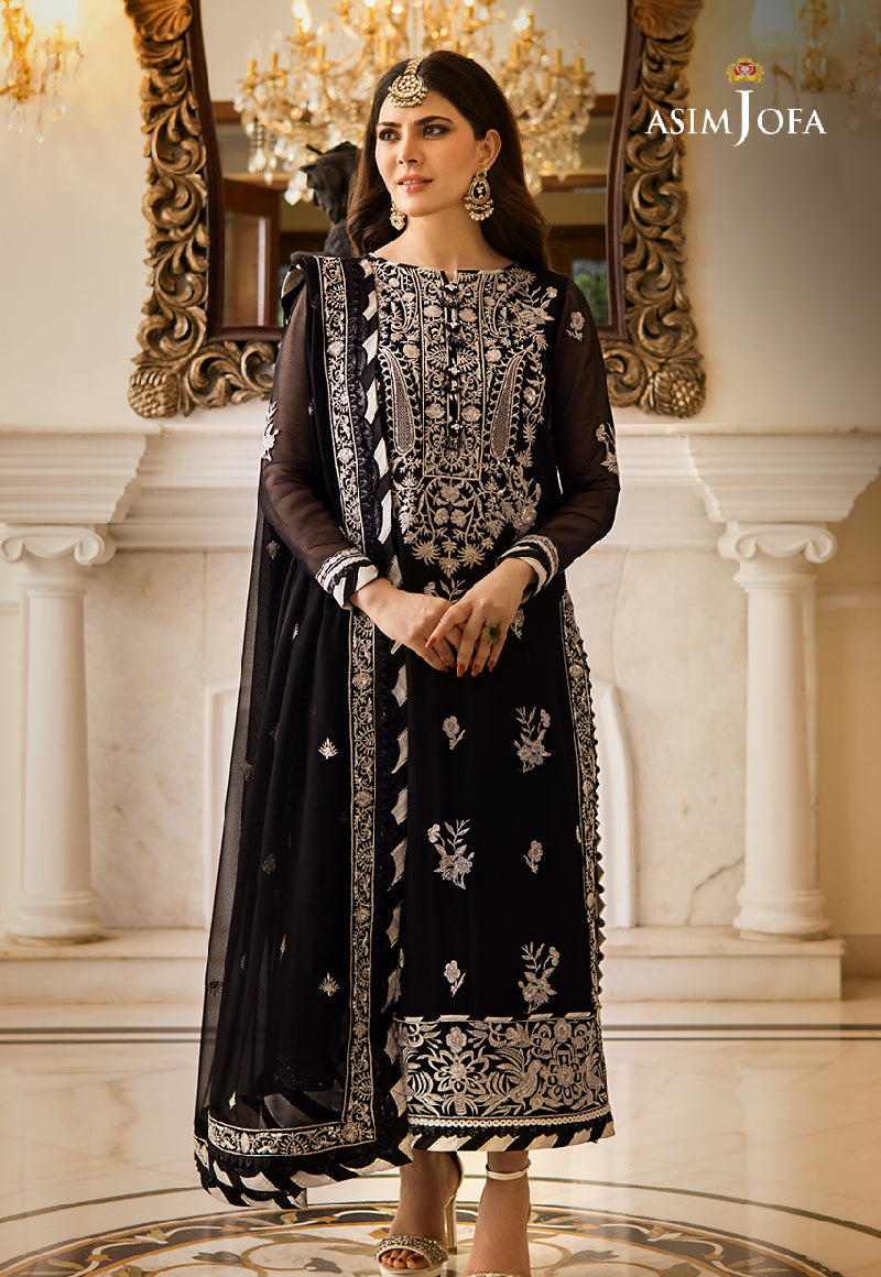 AJZS-02 EMBROIDERED CHIFFON 3 PCS