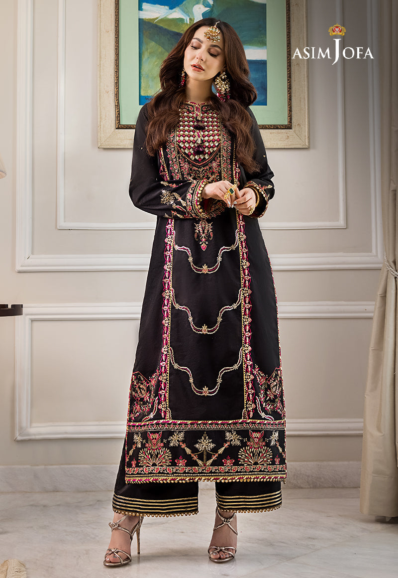 AJZS-25 EMBROIDERED CHANDERI COTTON 1 PC