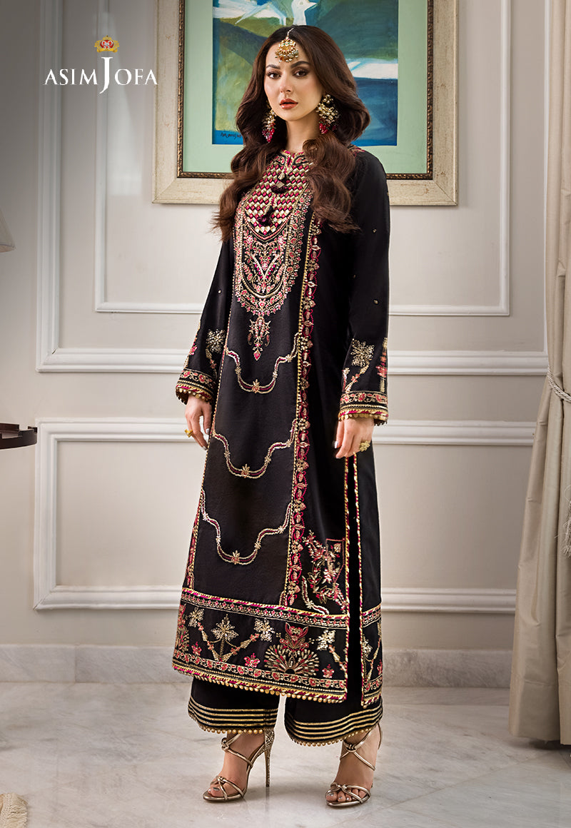 AJZS-25 EMBROIDERED CHANDERI COTTON 1 PC